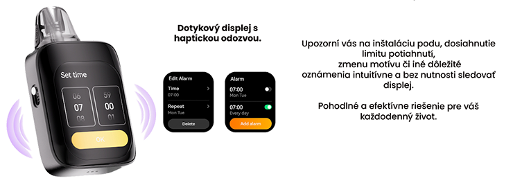 Lost Vape URSA Baby 3 Pro haptická odozva